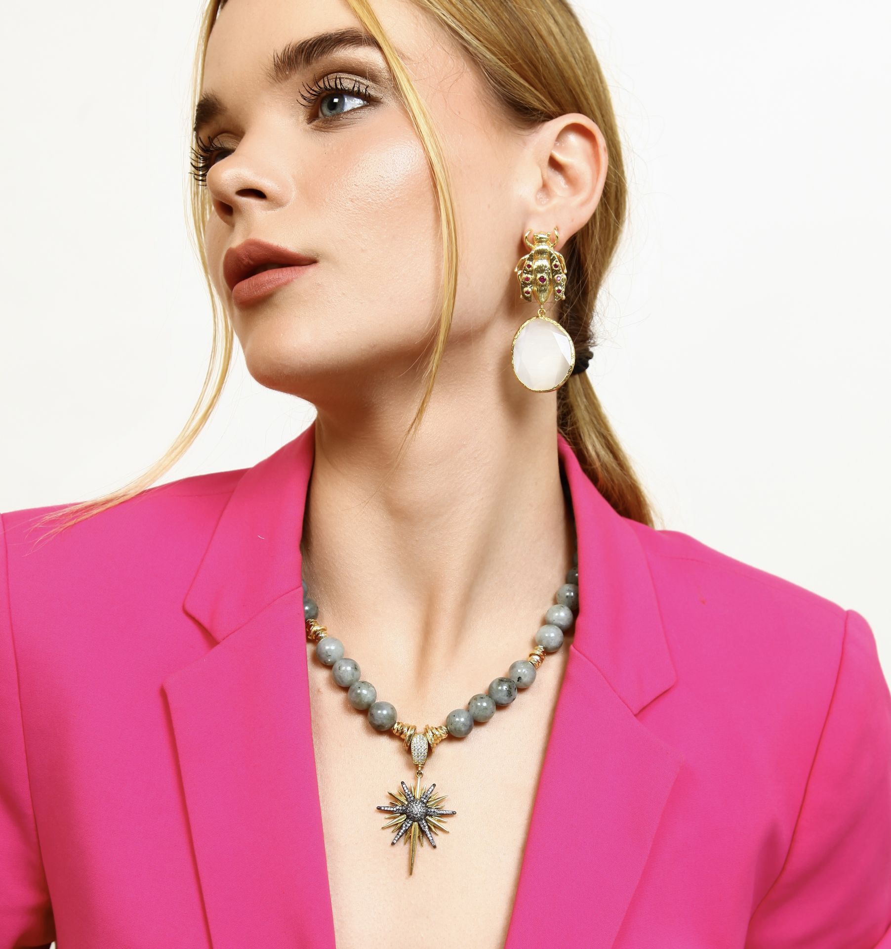 GRAY POLAR STAR NECKLACE