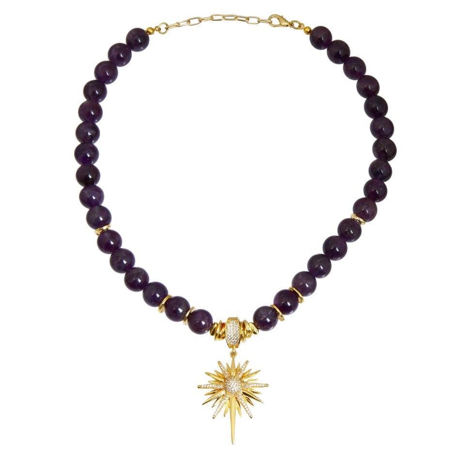 VIOLET POLAR STAR NECKLACE