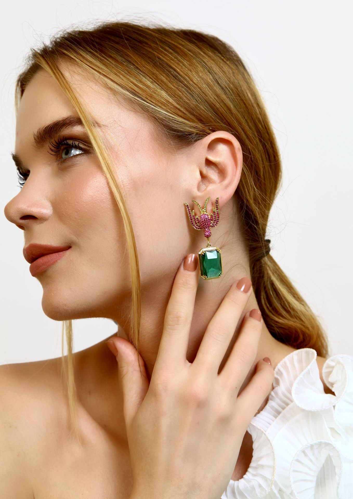 SWALLOW PINK GREEN DROP